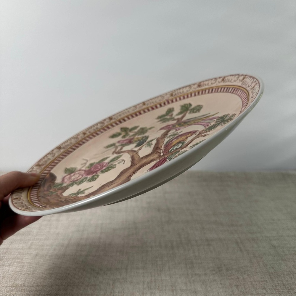 Vintage Andrea by Sadek Victoria Morland Tree of Life Bird Chinoiserie Plate - Picture 4 of 10